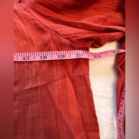 Gap Rust Color Top W/Cutout Detail Regencycore Edwardian Feminine Size Medium - Picture 9 of 10